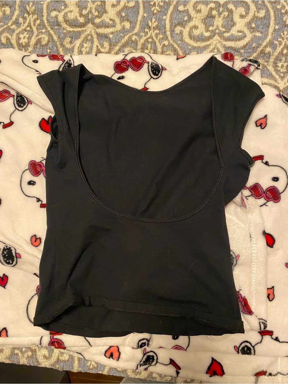 Sunday Best Black Scoop Neck Tank Top